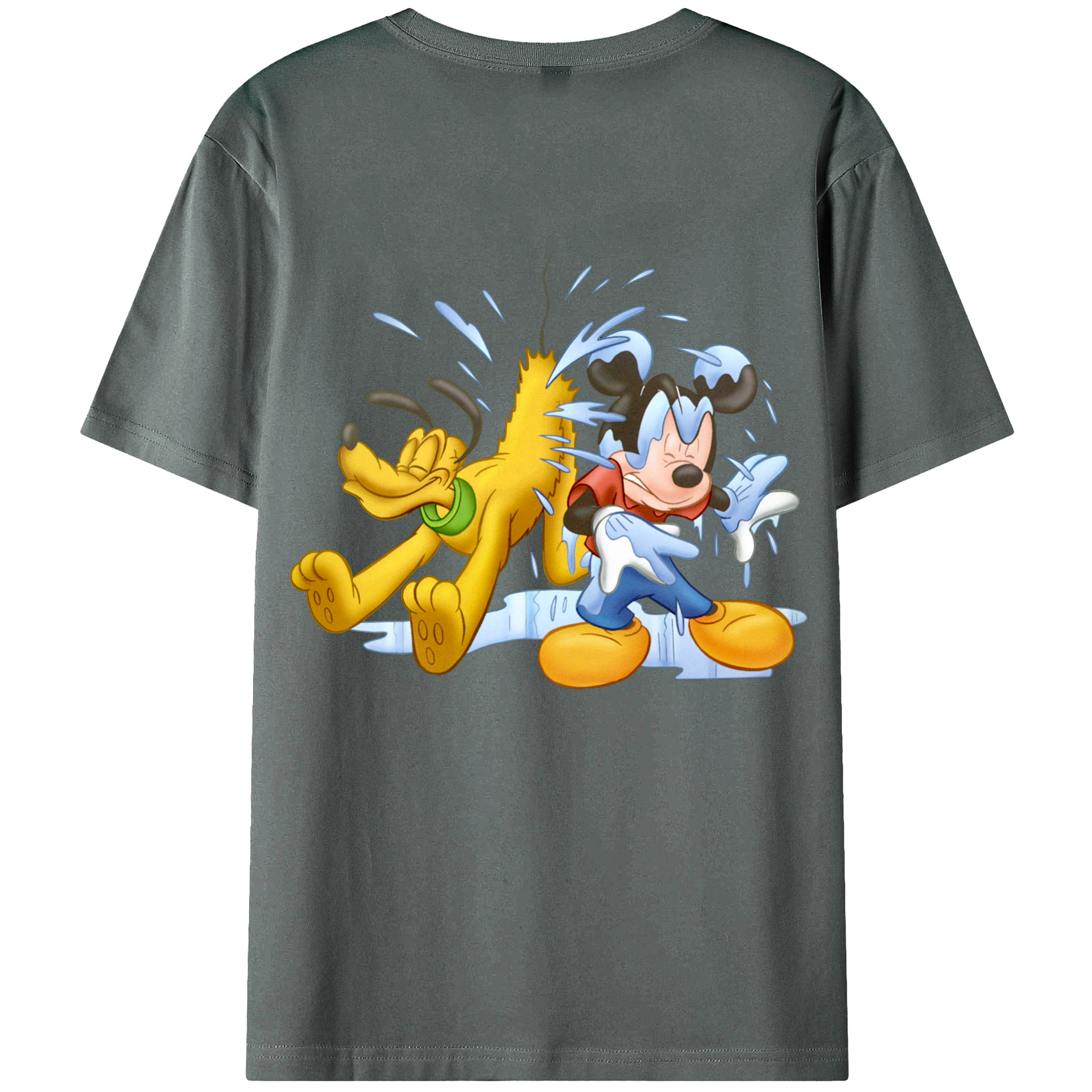 （画像用） ミッキーマウス Mickey Mouse 綿100％半袖Tシャツ（背面プリント）